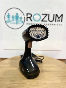 Відпарювач одягу Crownberg Steamer 1000 Вт Ручний відпарювач для речей, Парова праска, Парогенератор з керамічним покриттям Чорний