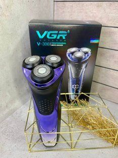Тример Чоловіча Бездротова Електробритва чоловіча Акумуляторна VGR Electric Shaver IPX7 ( V-306 )