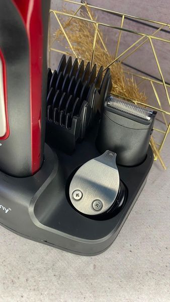 Професійний Тример 10 В 1 Geemy professional hair clipper Машинка для стрижки волосся з насадками для бороди, тример для гоління