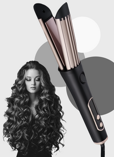 Плойка для випрямлення волосся ROZIA CURL STYLER LUXE Утюжок стайлер для вирівнювання та завивки волосся, плойка хвиля, плойка для локонів, Чорний