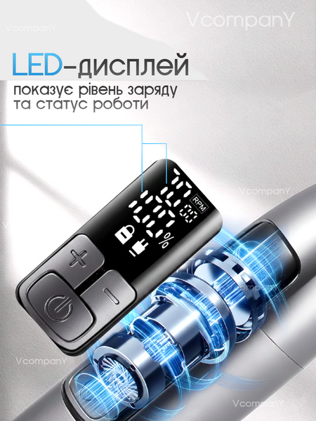 Тример для бороди 7000 об/хв VGR STYLISH PROFESSIONAL SET 5 Вт 14 насадок, Підставка у подарунок